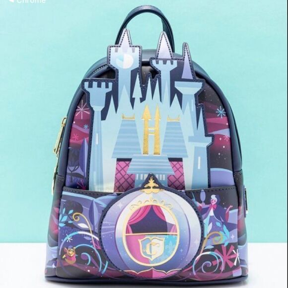 Loungefly Handbags - Loungefly Cinderella Castle bag and wallet